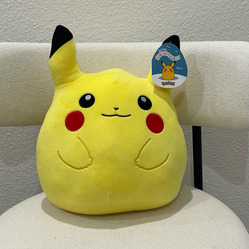 Kellytoy Jazwares   Yellow Pikachu Squishmallow Pokemon 14" Plush 2023